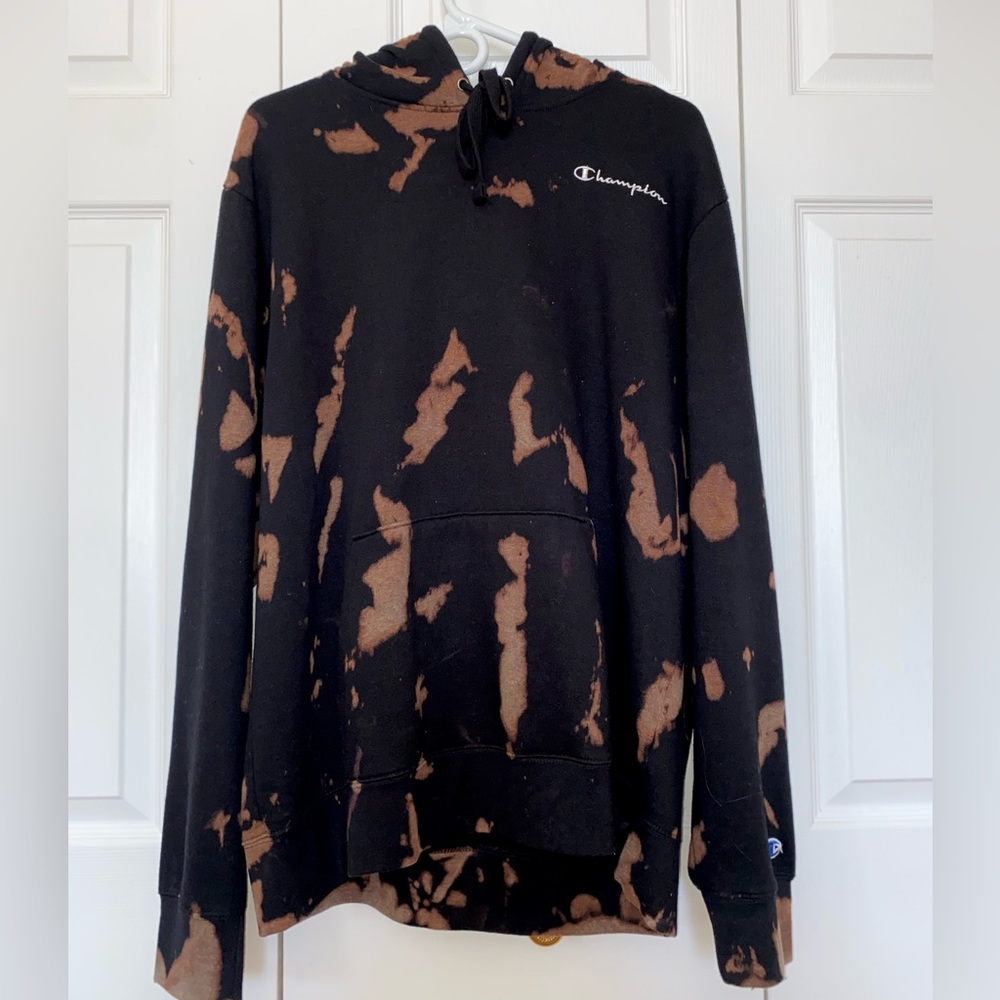 Champion Bleached Tie Dye Hoodie